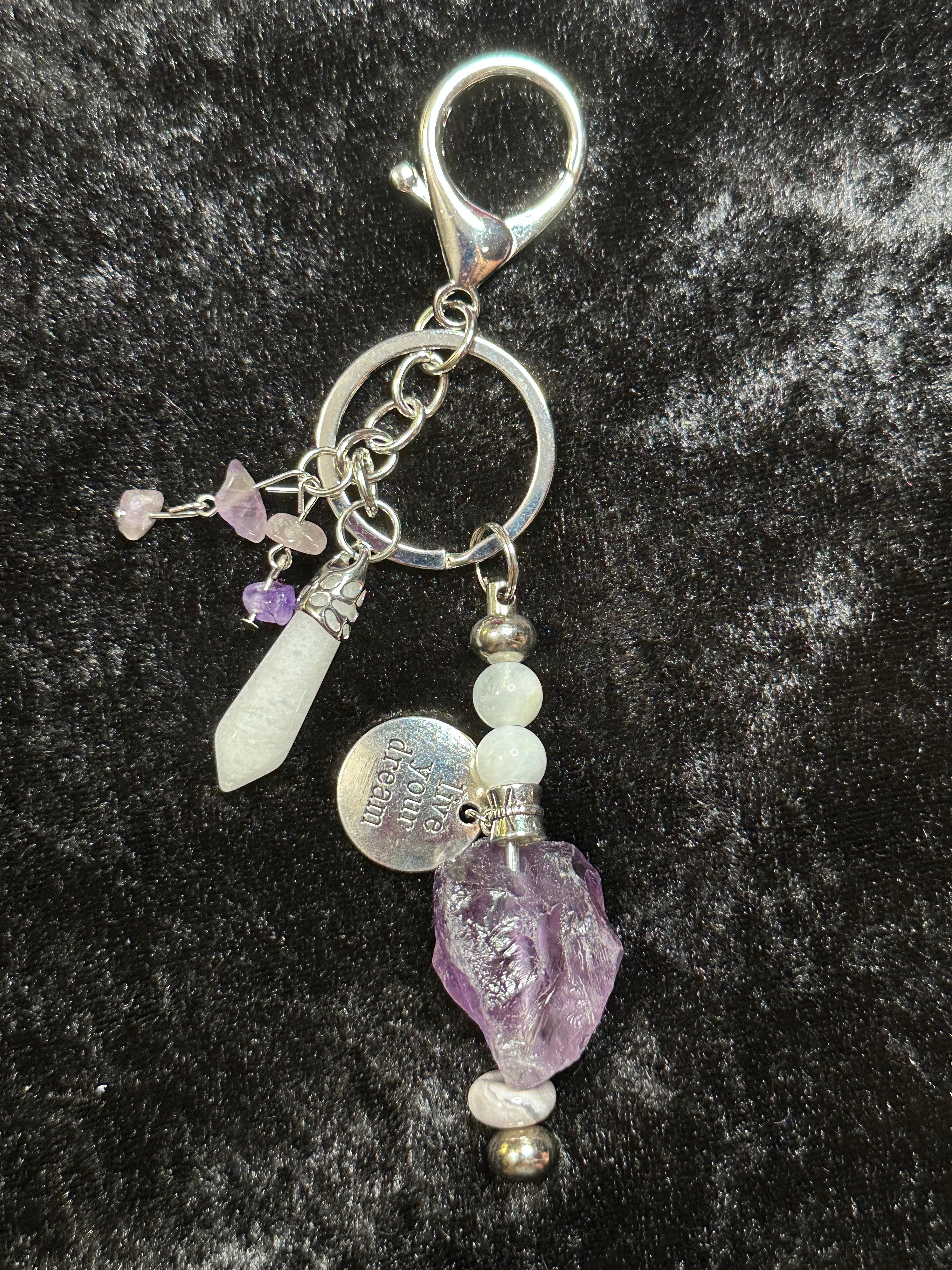 Inspirational Natural stone Keychains