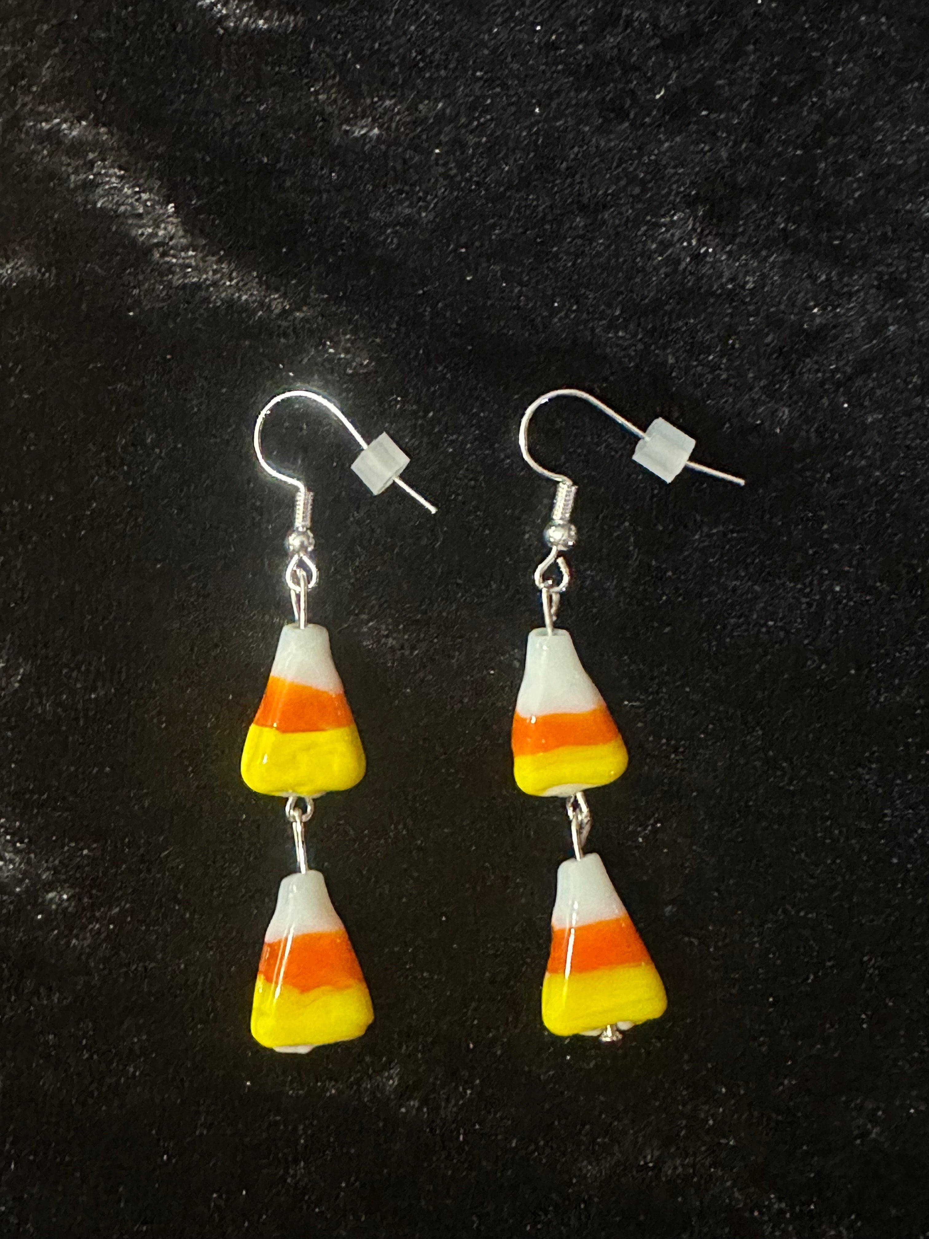 Candy Corn Earrings