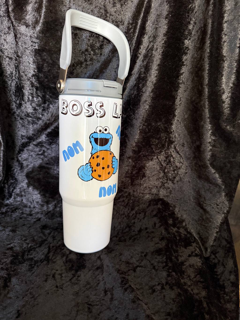"Boss Lady" Cookie Monster Stainless Steel Hot/Cold Tumbler