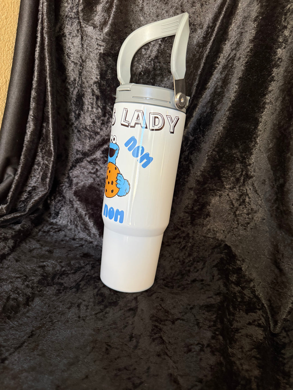 "Boss Lady" Cookie Monster Stainless Steel Hot/Cold Tumbler